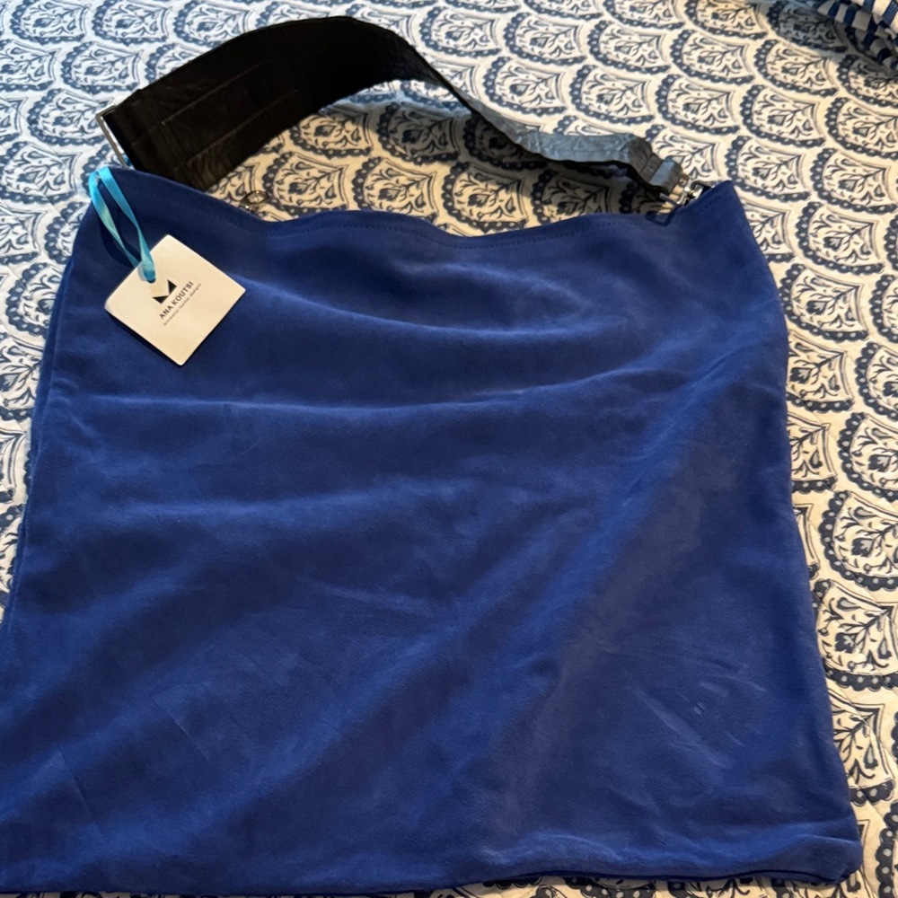NWT Ana Koutsi Chic Blue Women's Shoulder Bag - Picture 3 of 6